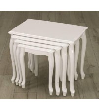 Masifart Sputare Yeni Lükens Zigon Sehpa Beyaz Lake